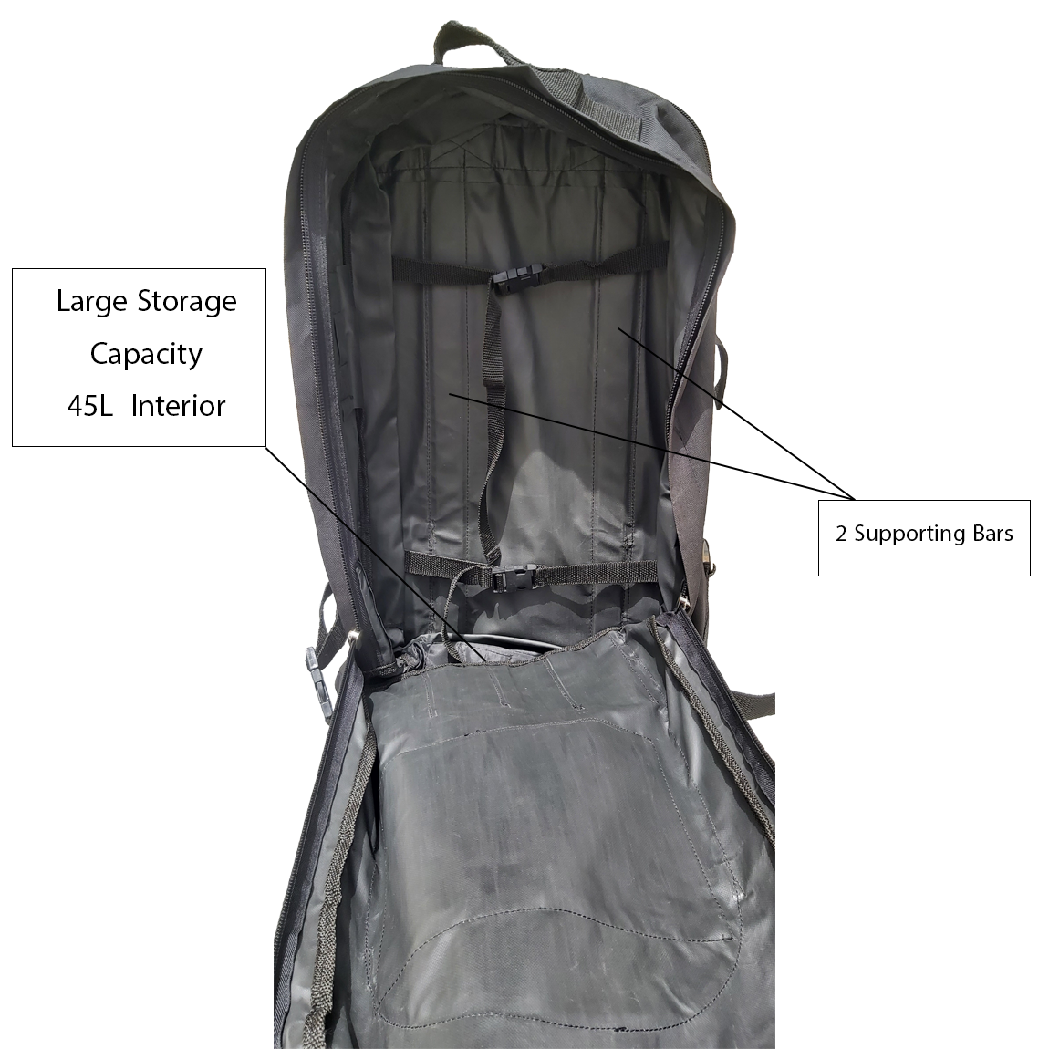 Ever Steel CampingPro 45L Backpack